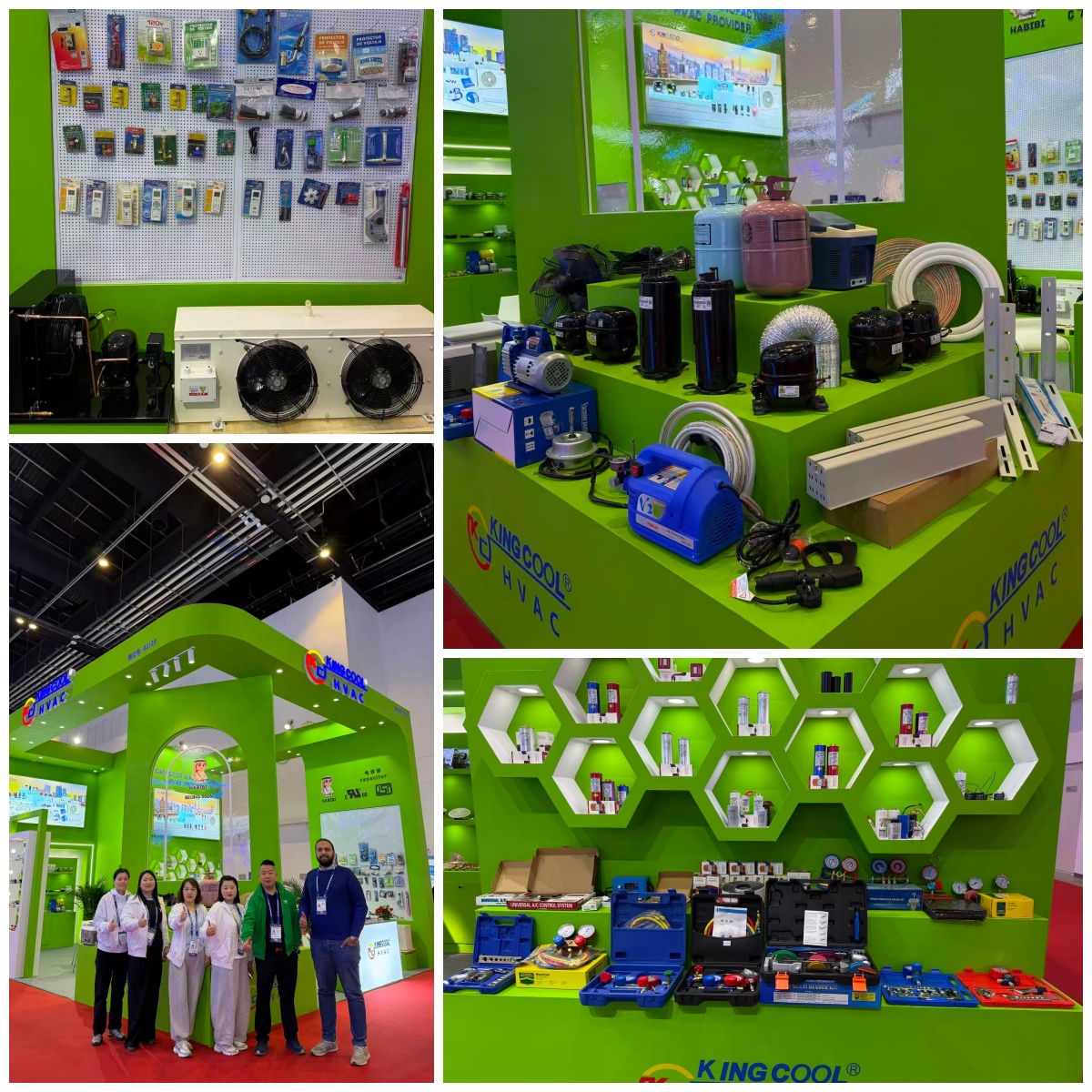 Ningguo Kingcool booth at the international trade exhibition